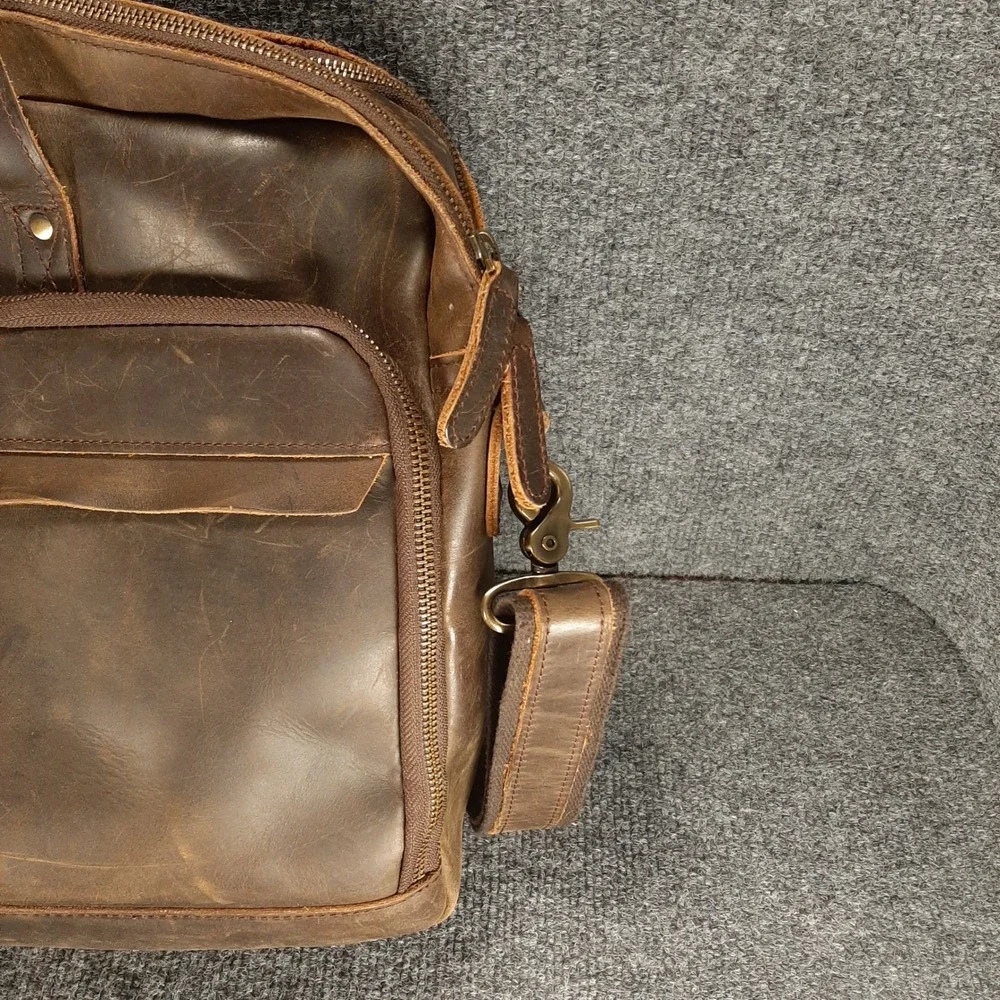 Unbranded distressed leather